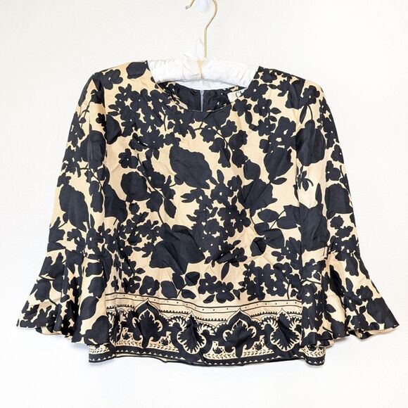 Chloe 100% Silk Floral Print Blouse - Picture 4 of 14